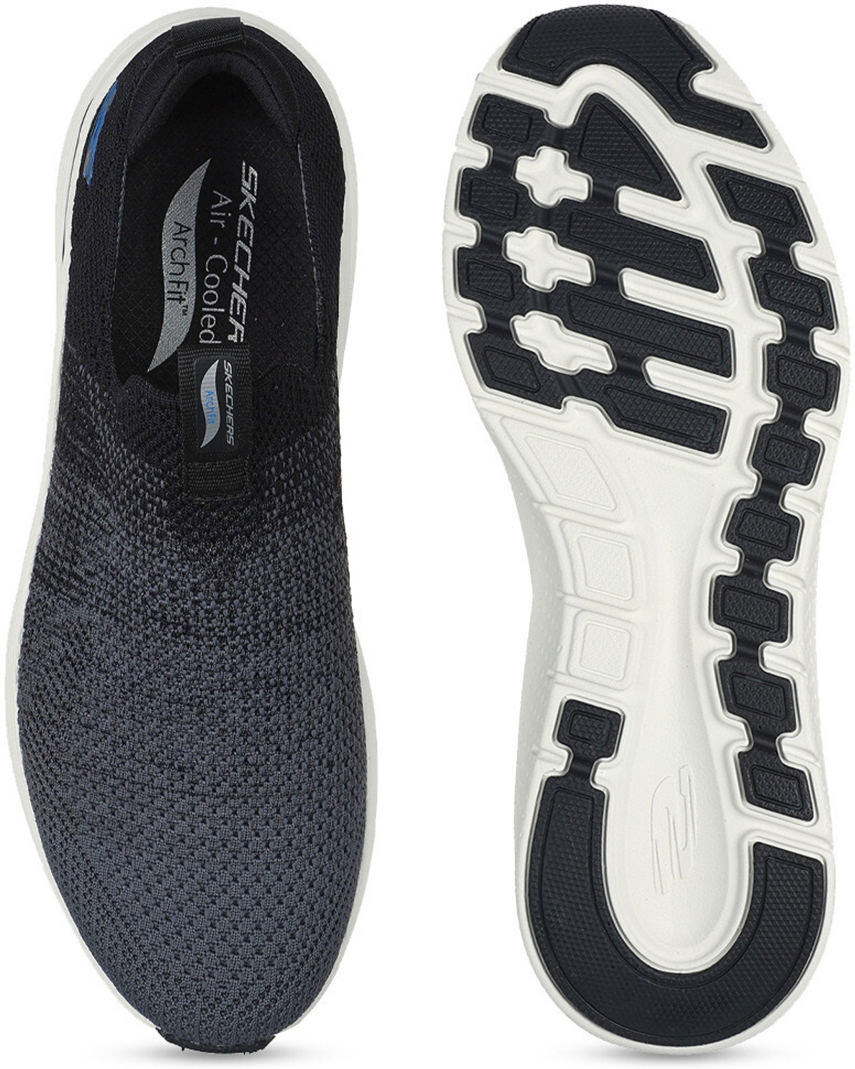 Image of Skechers MenSelf Design Slip On Non Marking Round Toe Casual Shoes Slip On Sneakers For Men