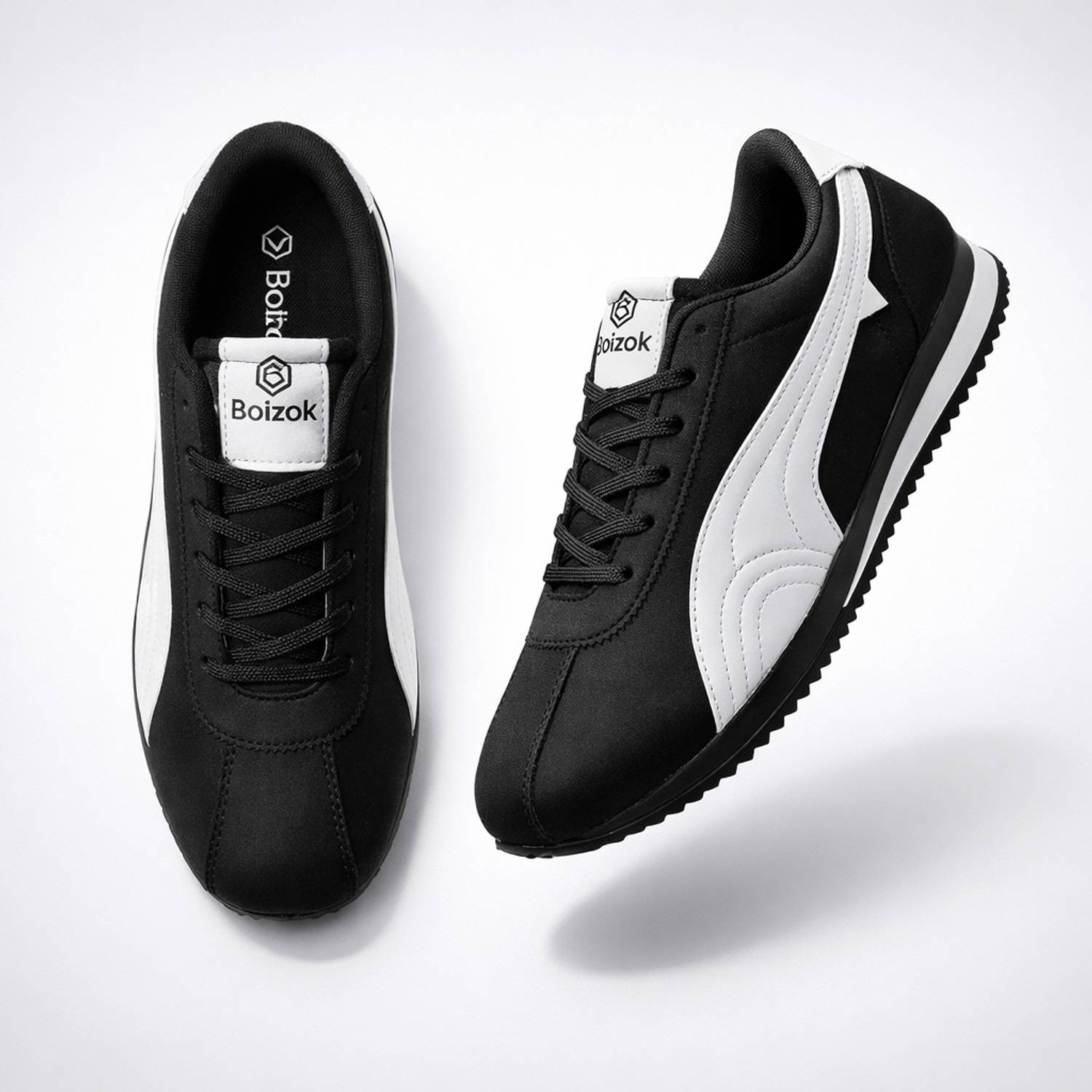 VEXIMO Men Black Sneakers - Image 3