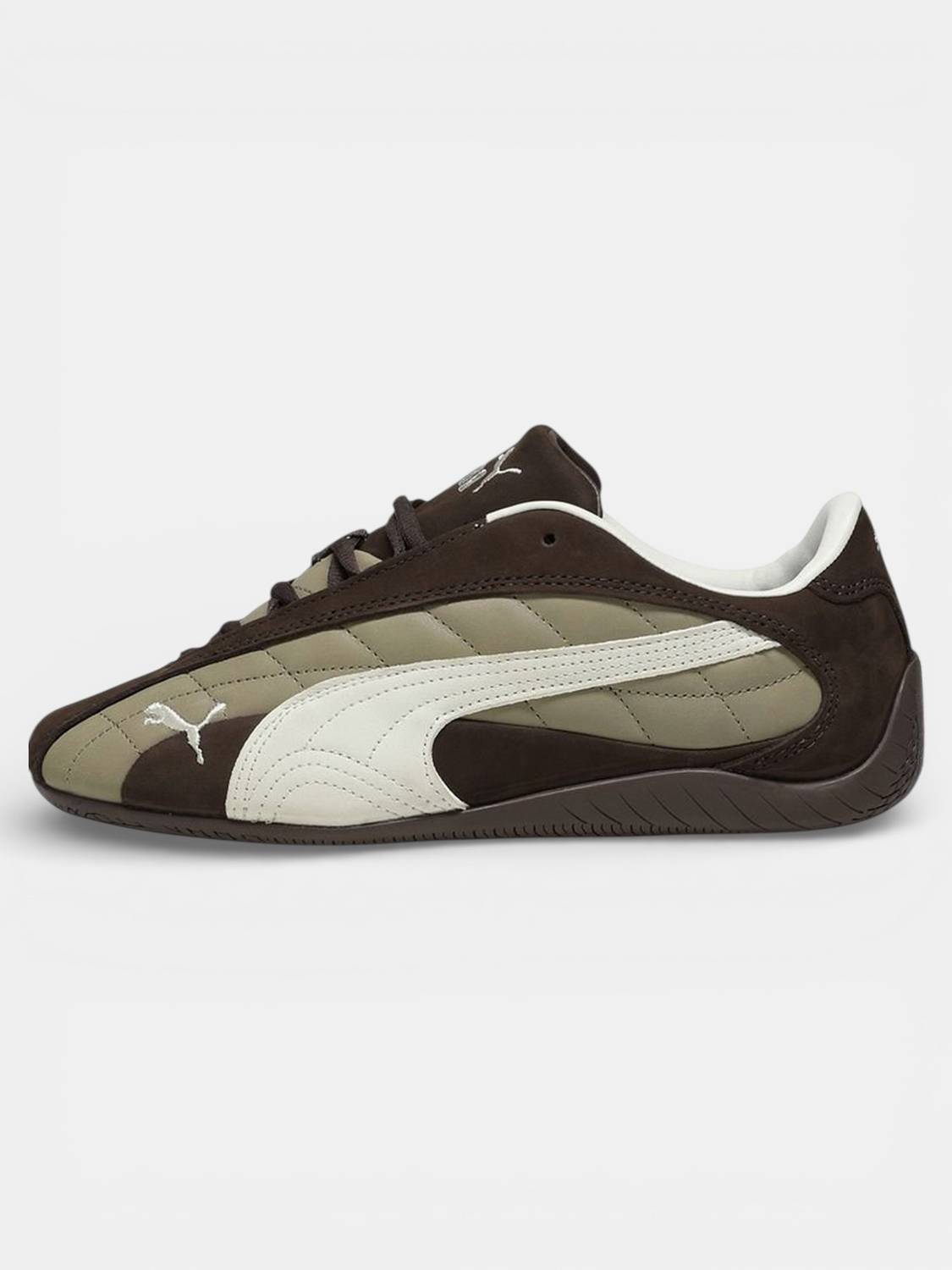 PUMA Speedcat Porsche Legacyus Quilted Sneakers For Men Brown - Image 3