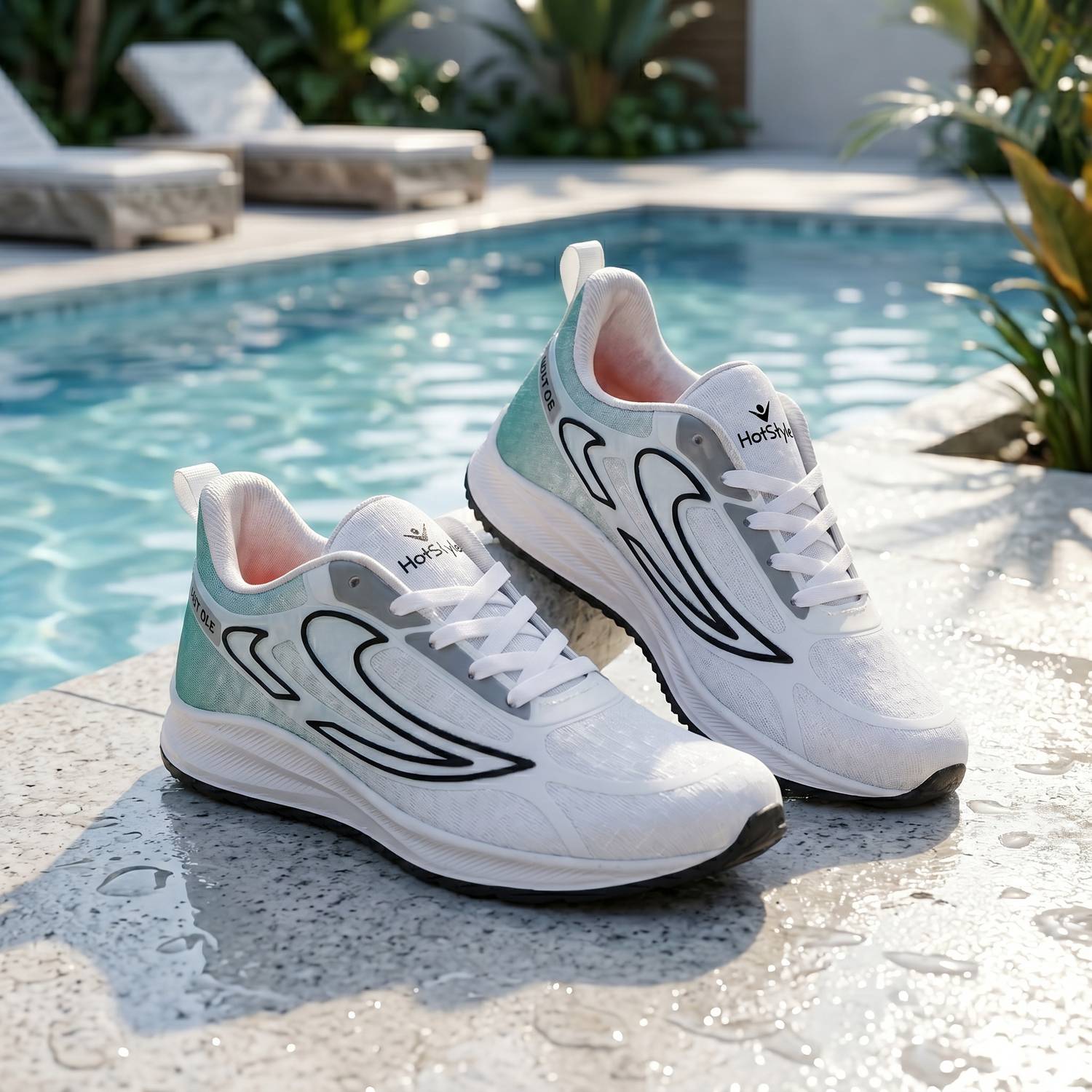 HOTSTYLE Men's Green Sneakers - Image 2