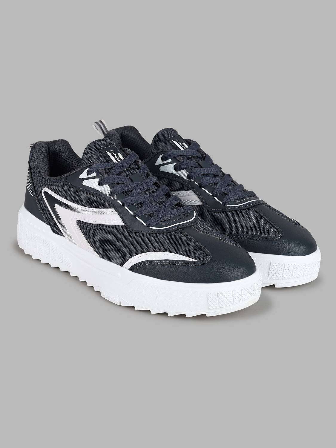 CAMPUS STATIC Men's Gray Sneakers - Image 2