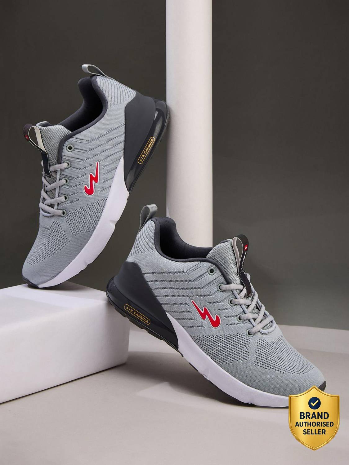 CAMPUS MIKE (N) Men's Gray Running Shoes - Image 1