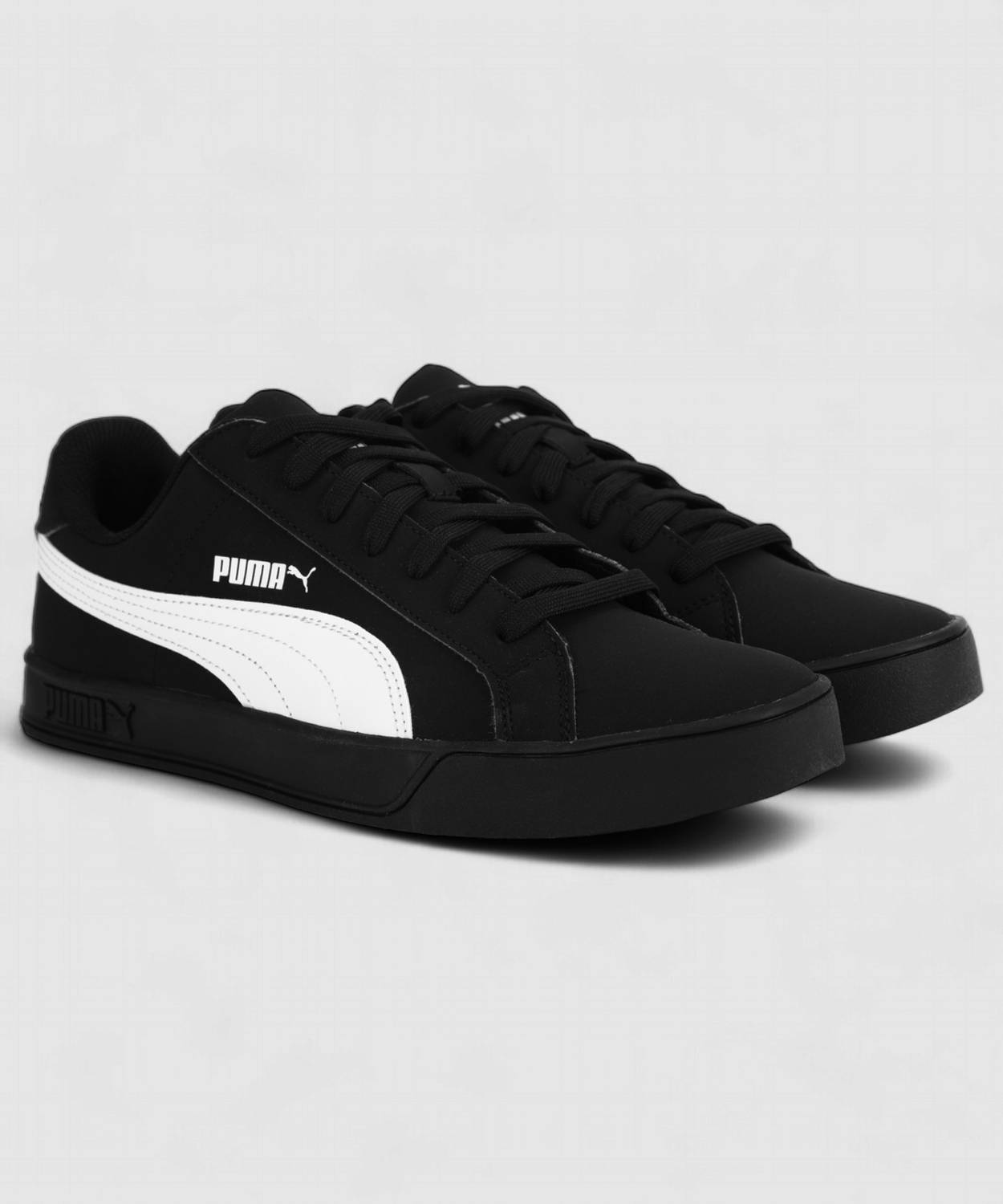 PUMA Smash Vulc Black Men's Sneakers - Image 3