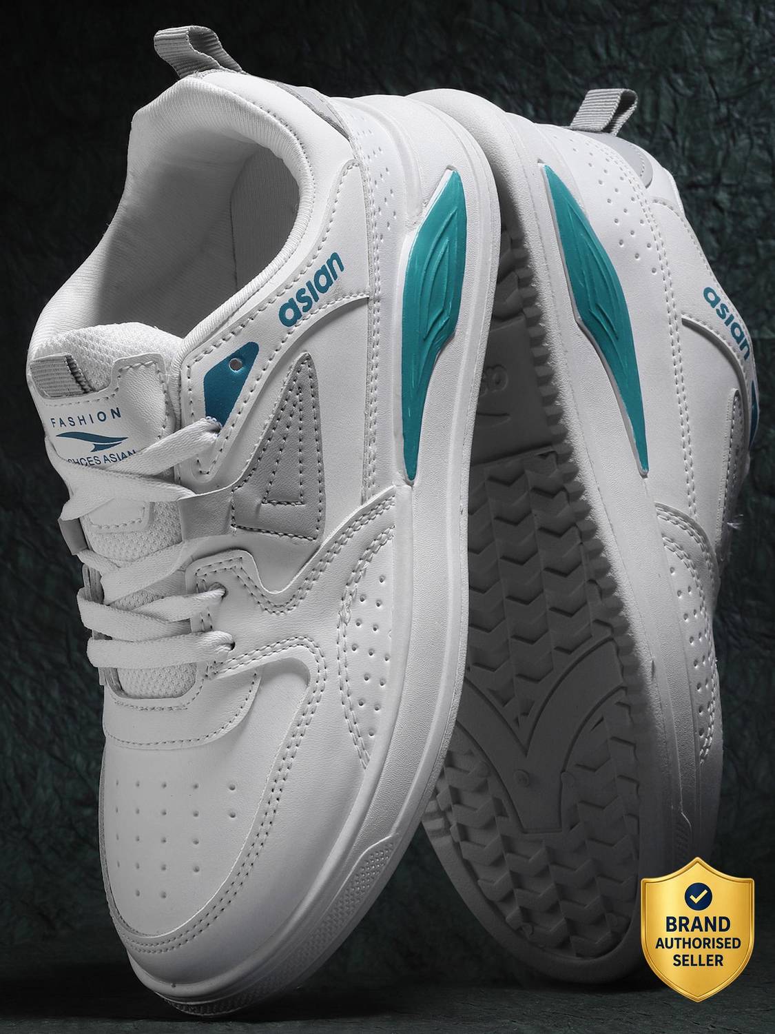 asian Moscow-01 White Chunky Sneakers - Image 1
