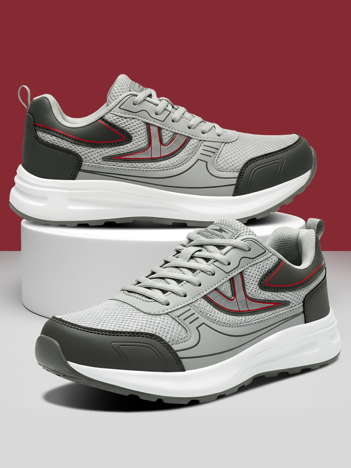 BRUTON Nexor-604 Stylish Casual Shoes for Men | Lightweight Lace-Up Daily Wear Shoes Sneakers For Men