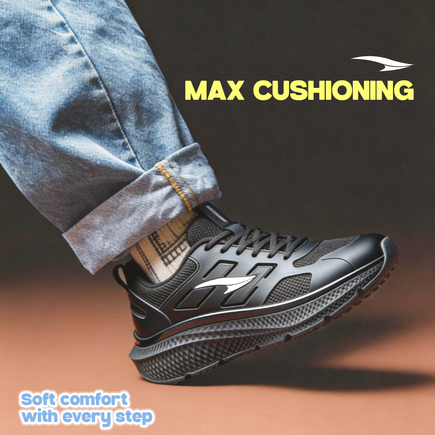 Image of asian Quantum-31 Max Men's Running Shoes with Memory Foam | Lightweight Boys Sneakers Sneakers For Men