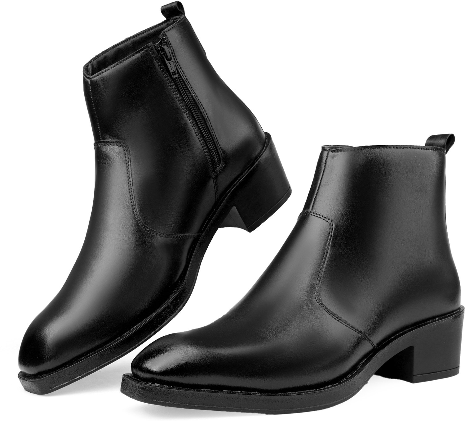 Image of Ascaro Royal Black Casual Boots For Men Boots For Men