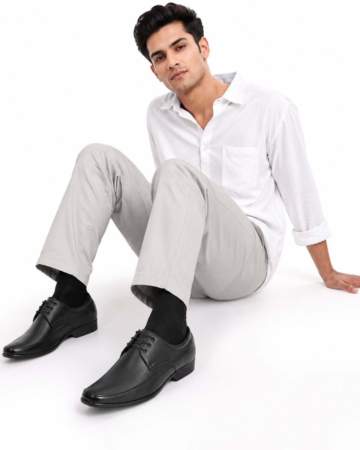 Image of NARKI Formal Shoes for Men | Black Formal Shoes | Office & Official Wear Derby For Men