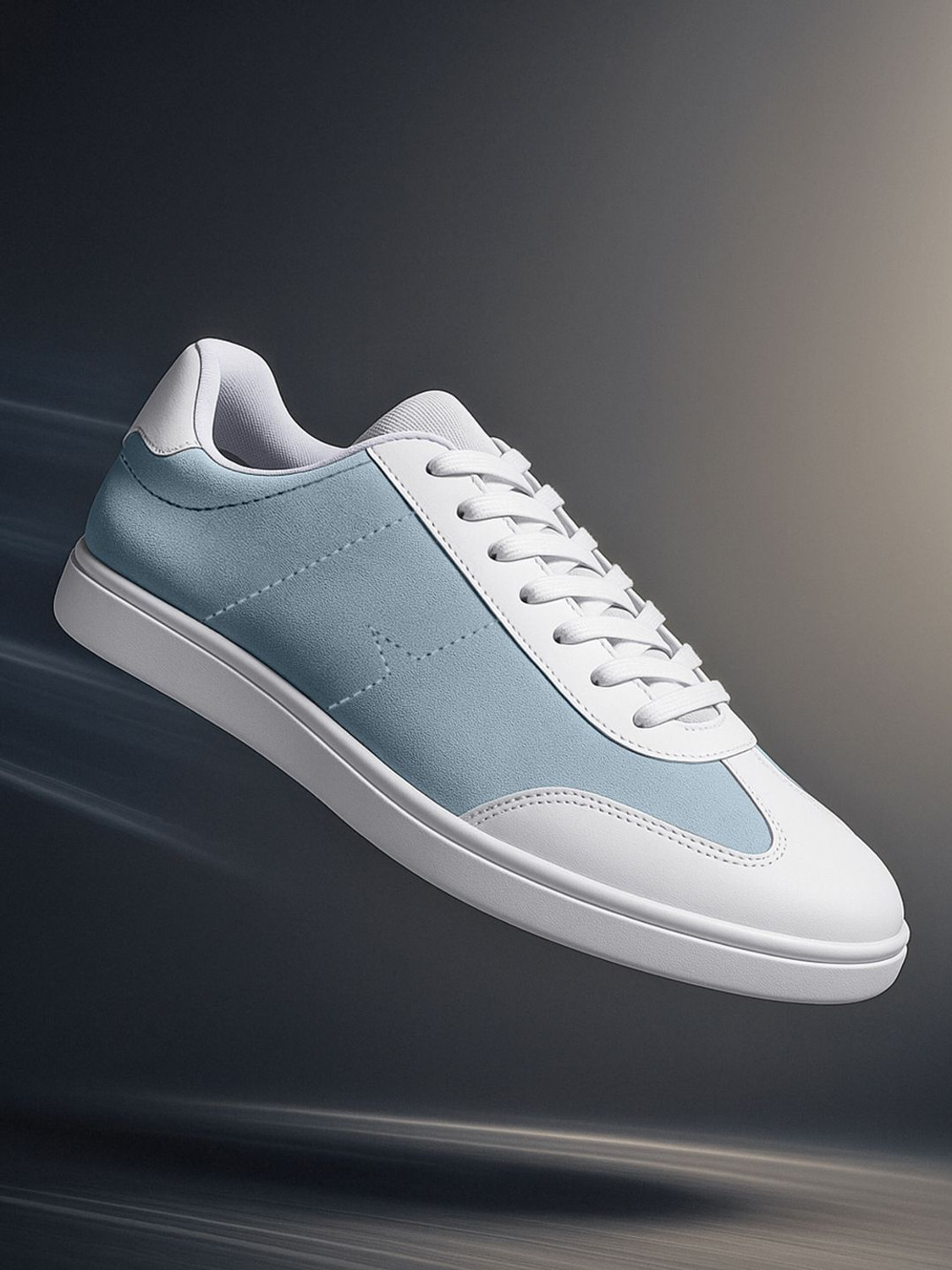 Image of BEWAKOOF Color Block Low-Top Sneakers Sneakers For Men
