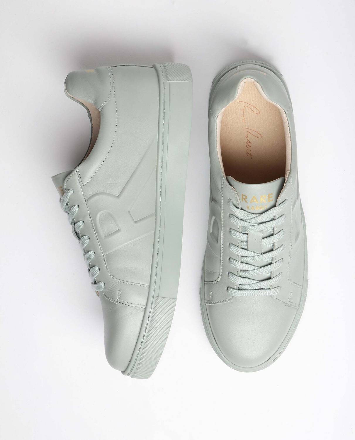 RARE RABBIT ODESSA SAGE PASTEL White Men's Sneakers - Image 1