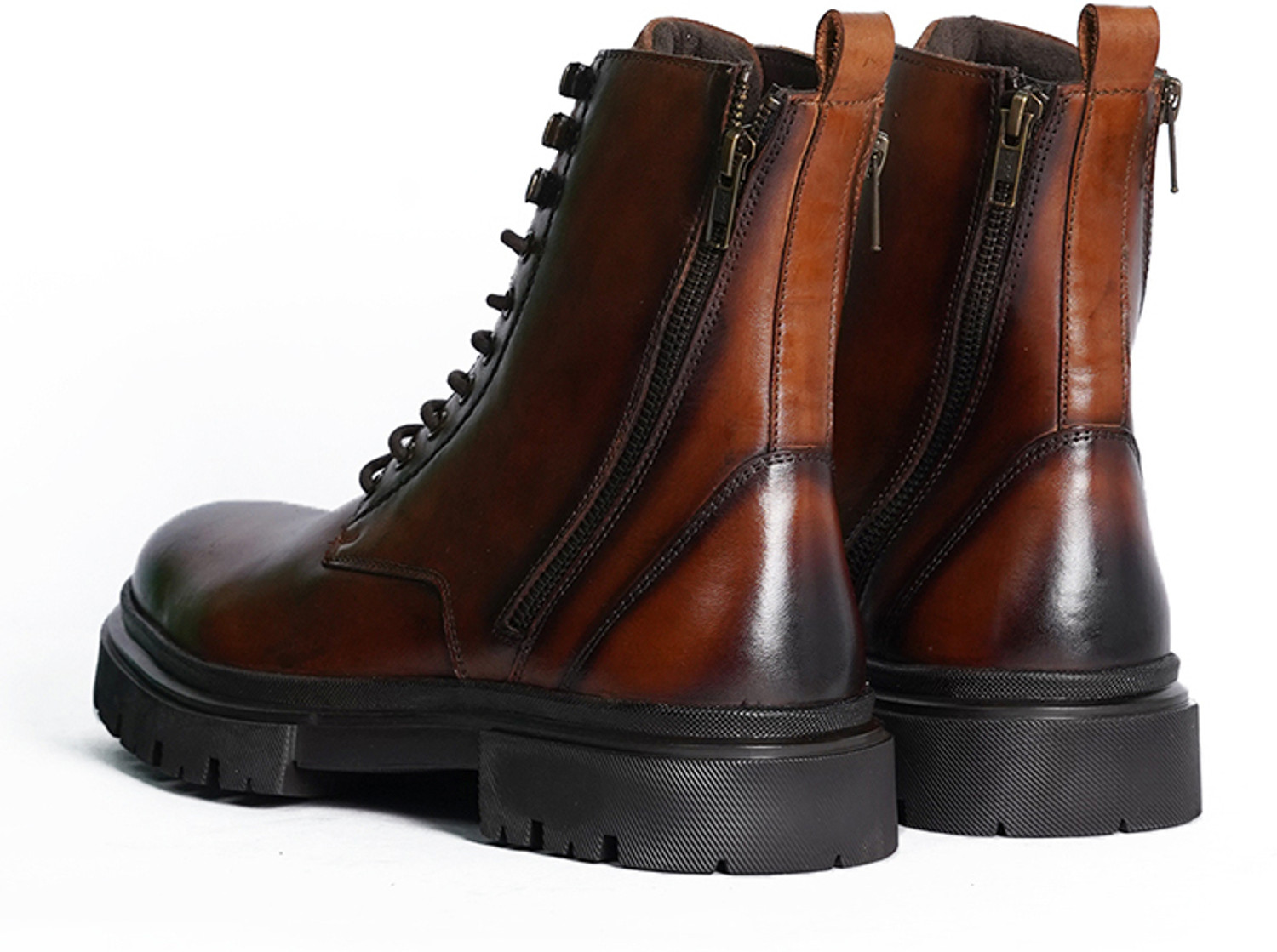 Image of GUYSKALER Miraga - Tan T.P.R Sole | Premium Leather Boots Party Wear For Men