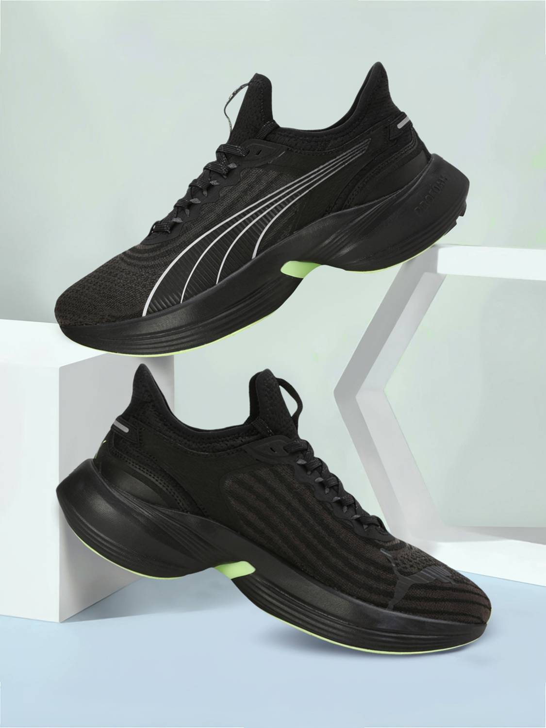 PUMA Conduct Pro Black Running Shoes For Men