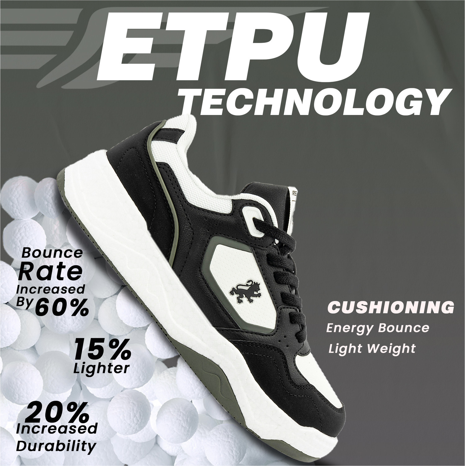 Image of RED TAPE Men's ETPU Lifestyle Sneakers | High-Density Comfort for Everyday Ease Sneakers For Men