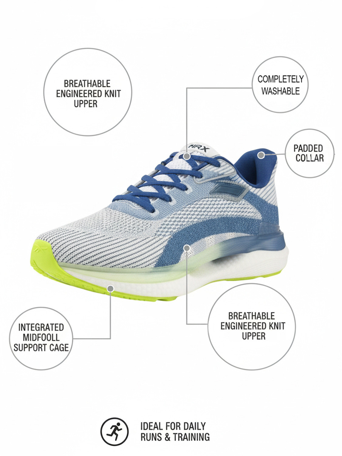 Image of HRX by Hrithik Roshan Walking Shoes For Men