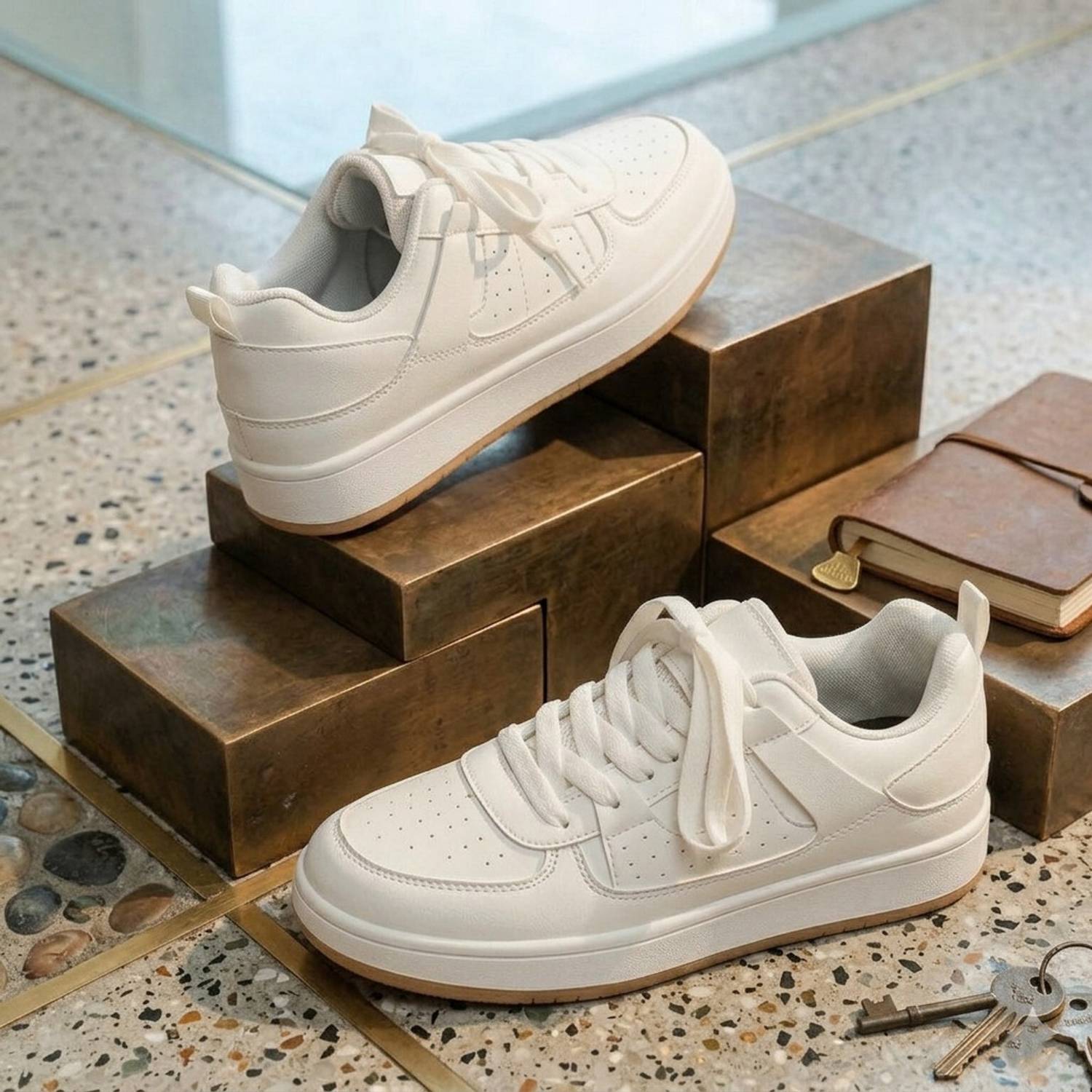 AMICO Trendy Sneakers For Men White - Image 3