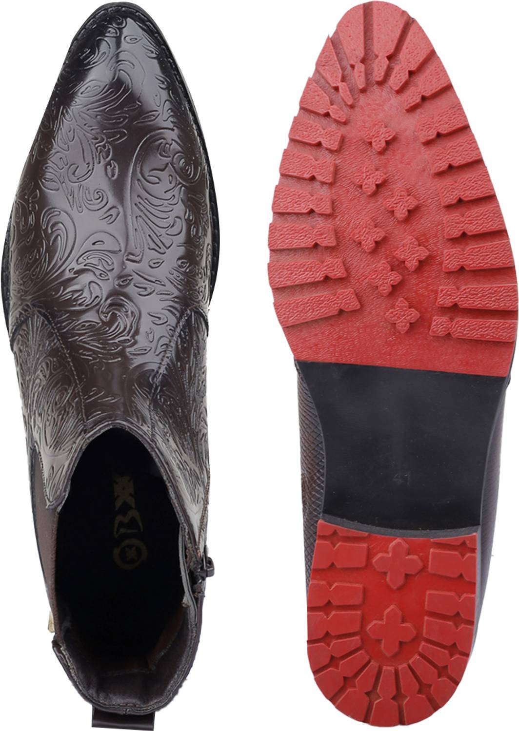 BXXY Brown Paisley Chelsea Boot - Image 4