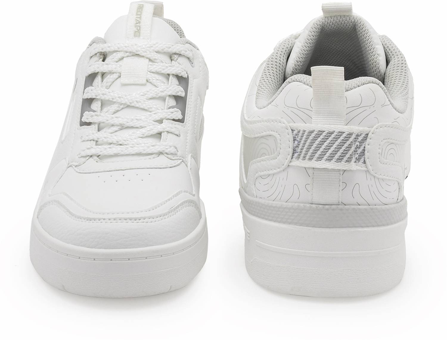 RED TAPE Low Cut Lifestyle Sneakers for Men in Grey White - Image 4