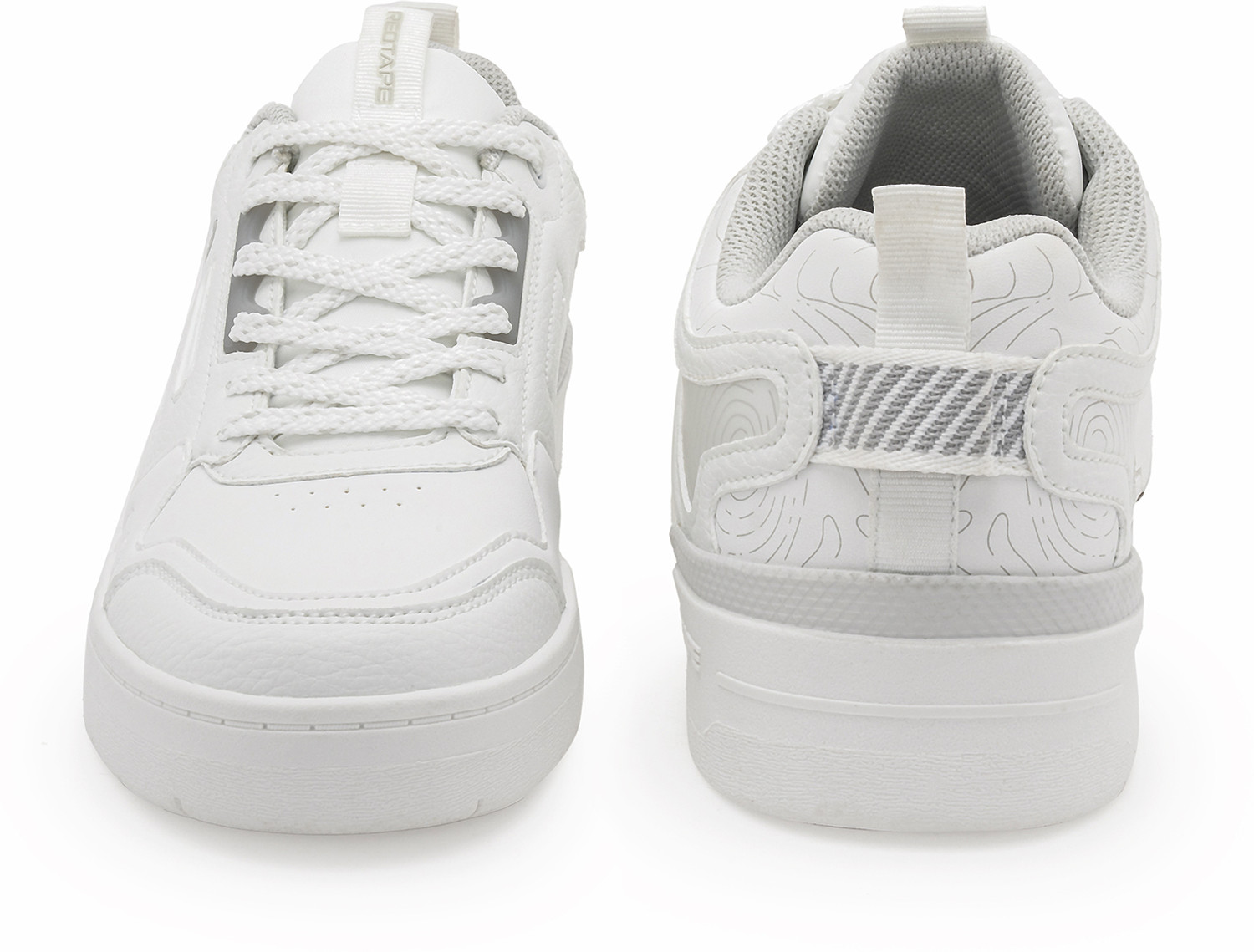Image of RED TAPE Low Cut Lifestyle Sneakers for Men in Grey White | Lifestyle Sneakers Sneakers For Men