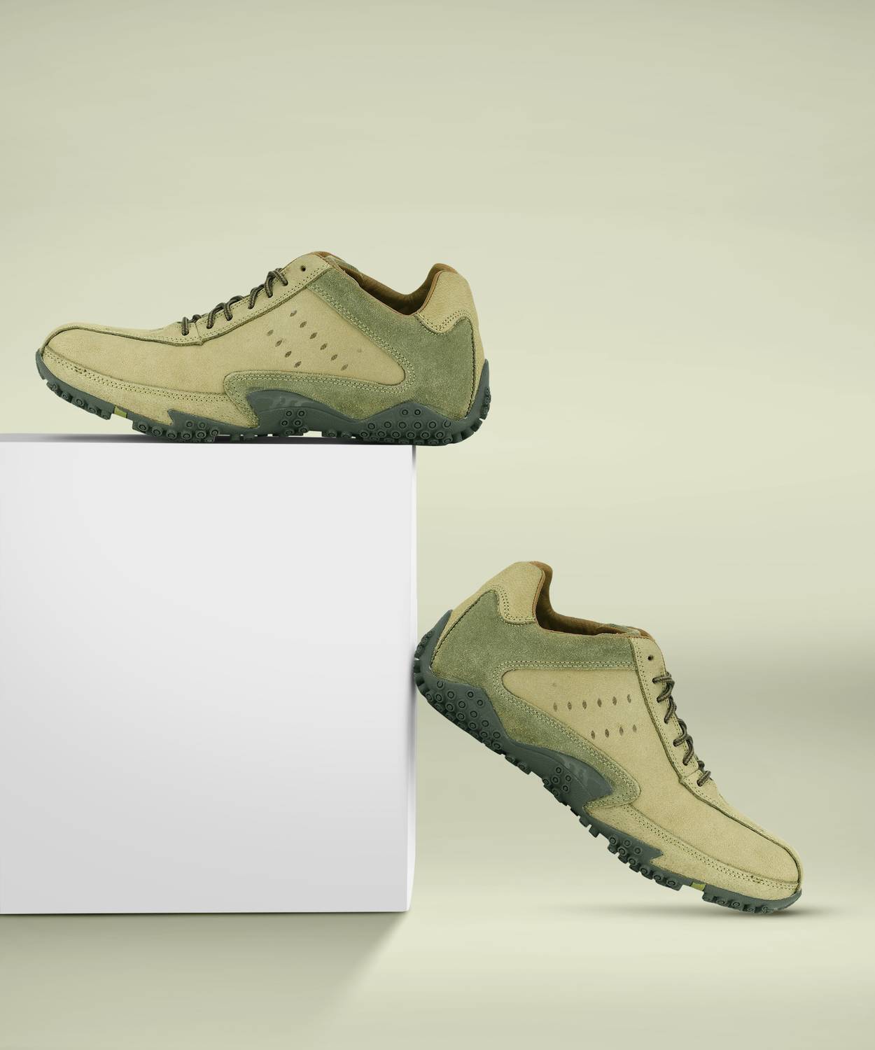 WOODLAND Men's Lace Up Casual Shoes - Image 5