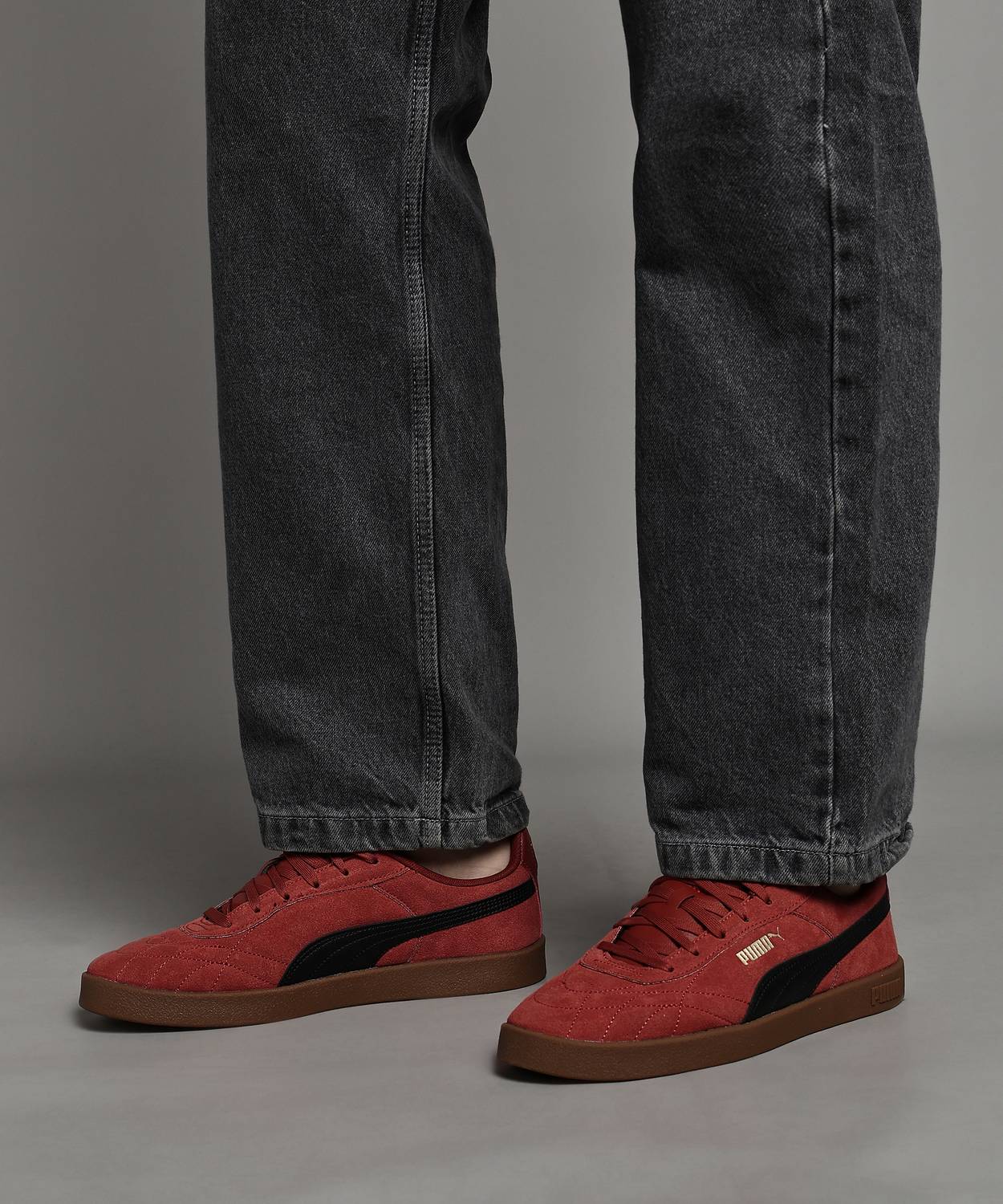 PUMA Club II Indoor ESD Red Sneakers For Men