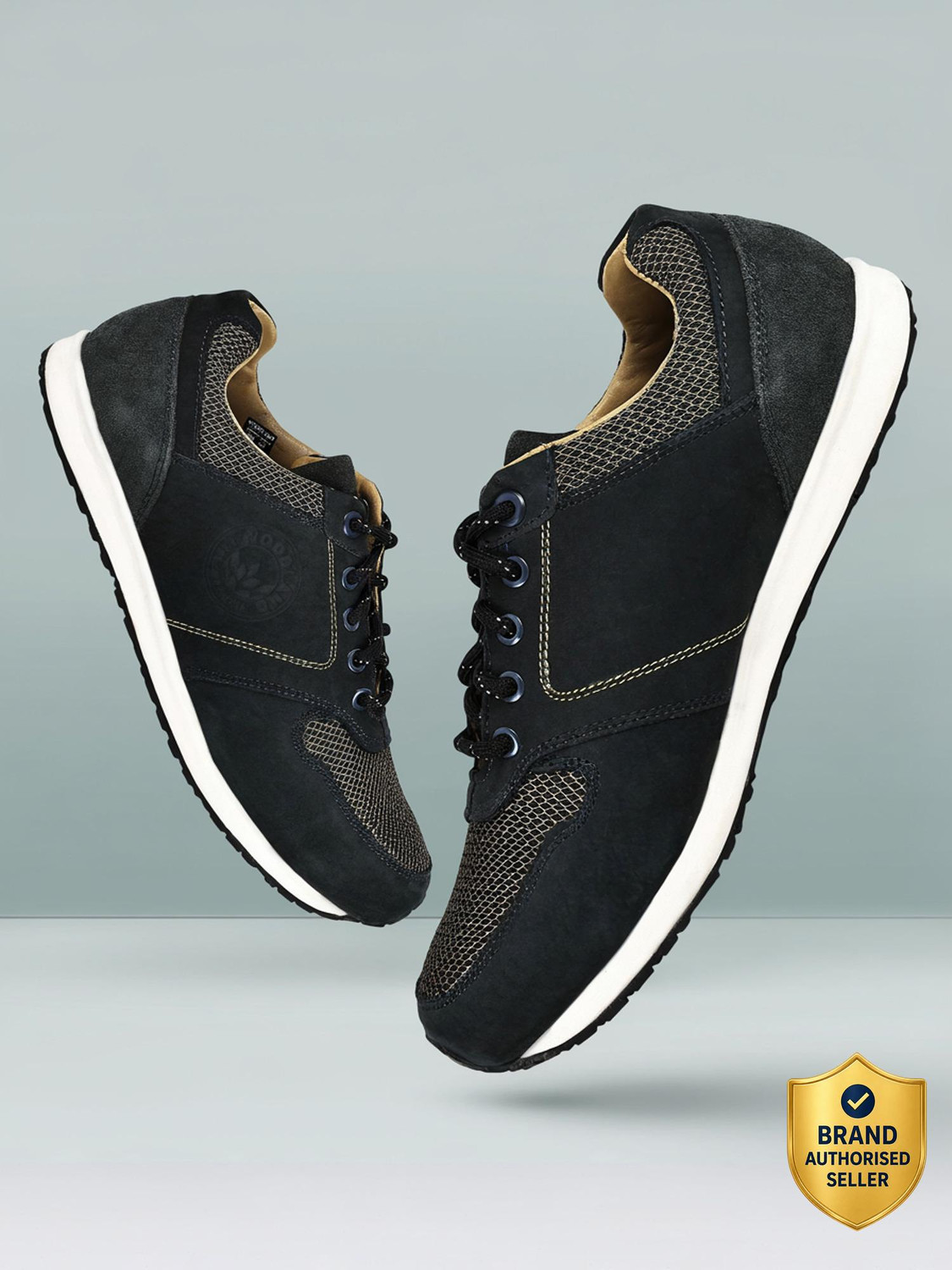 Image of WOODLAND Lace Up Lightweight Breathable Comfortable Daily Use Casuals For Men