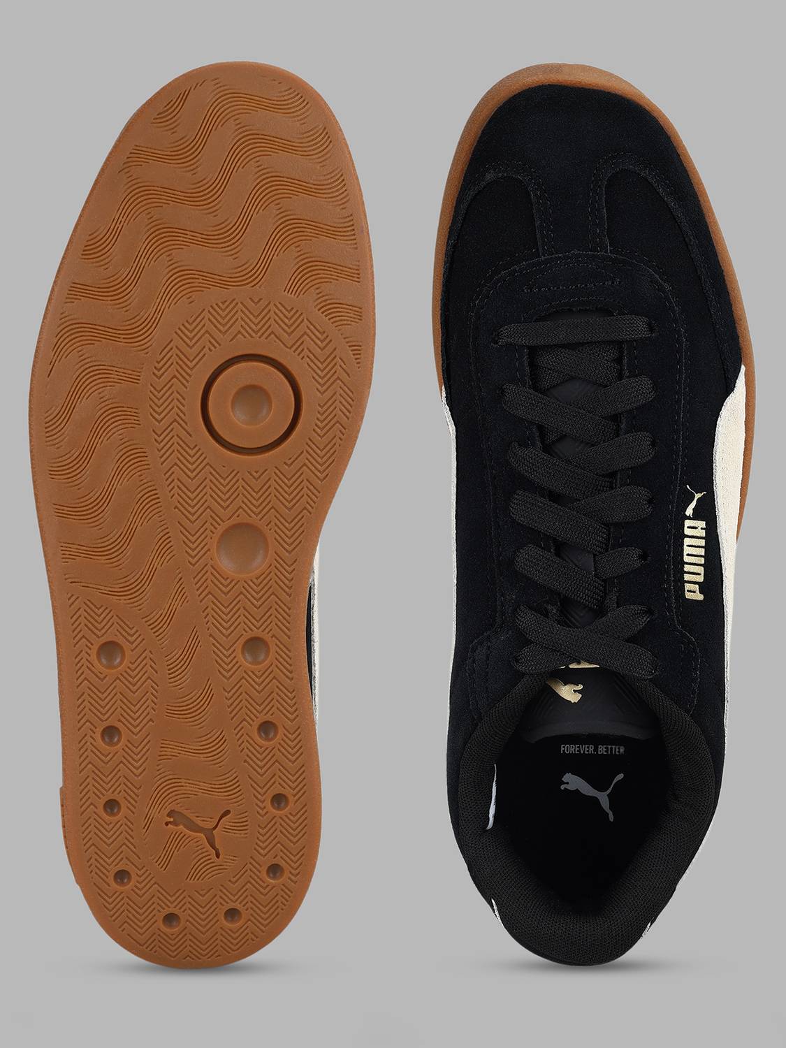 PUMA Club II Era Suede Black Sneakers For Men - Image 5