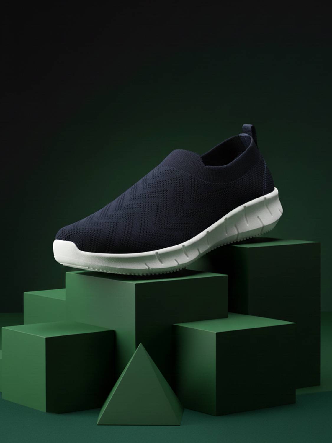 SPRENGE Walking Shoes For Women (Navy , 4)