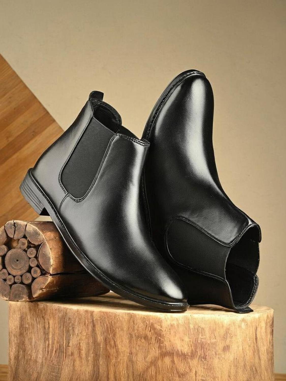 Layasa Men Casual Synthetic Leather Boots