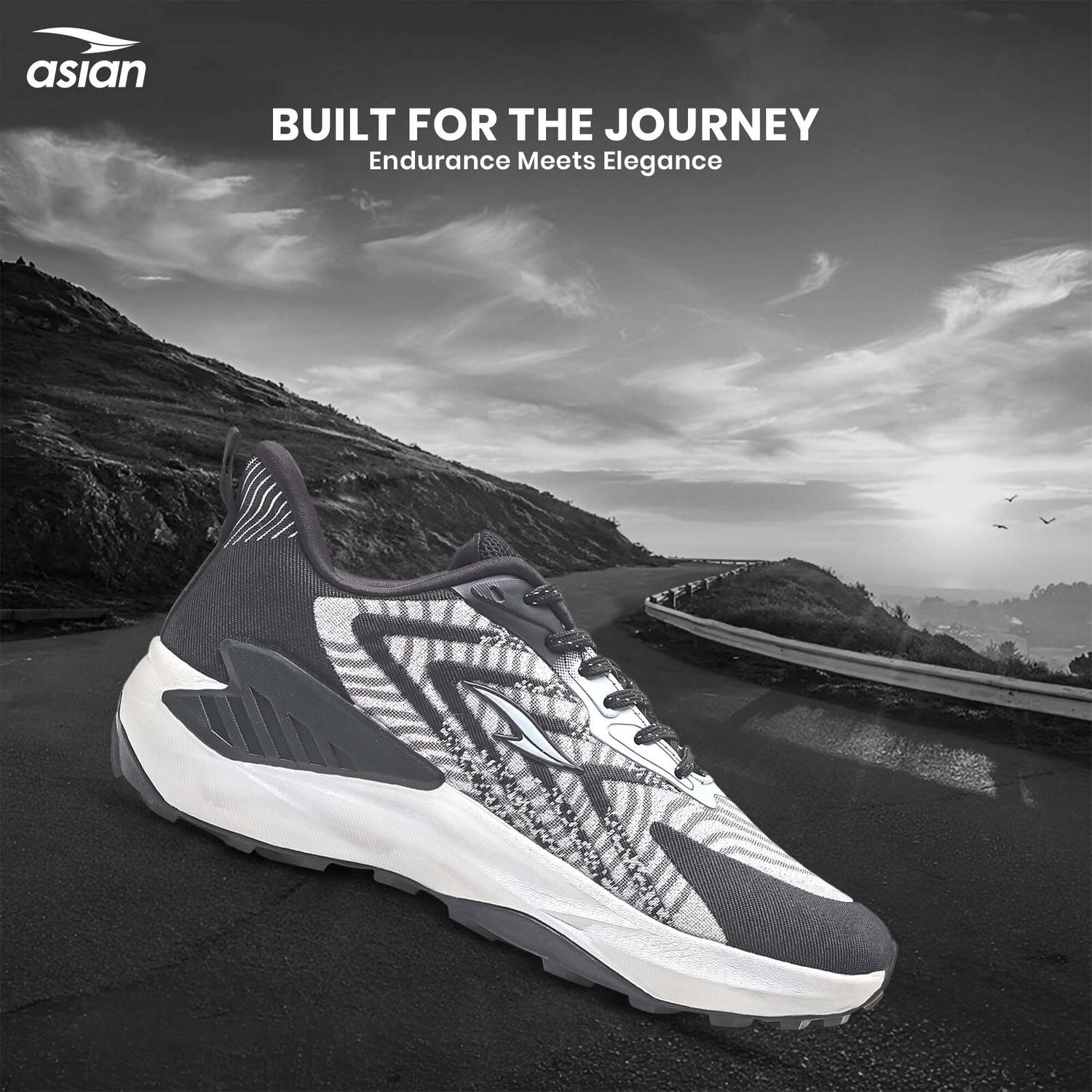 asian Everest-08 Trekking Shoes for Men | Strong Grip Lightweight