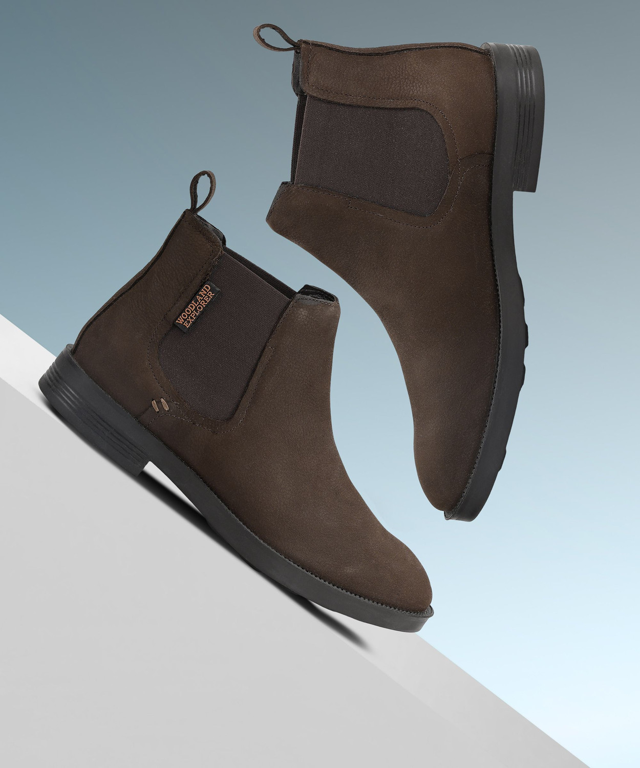 Image of WOODLAND Outdoor Durable Comfortable Everyday High Ankle Boots For Men