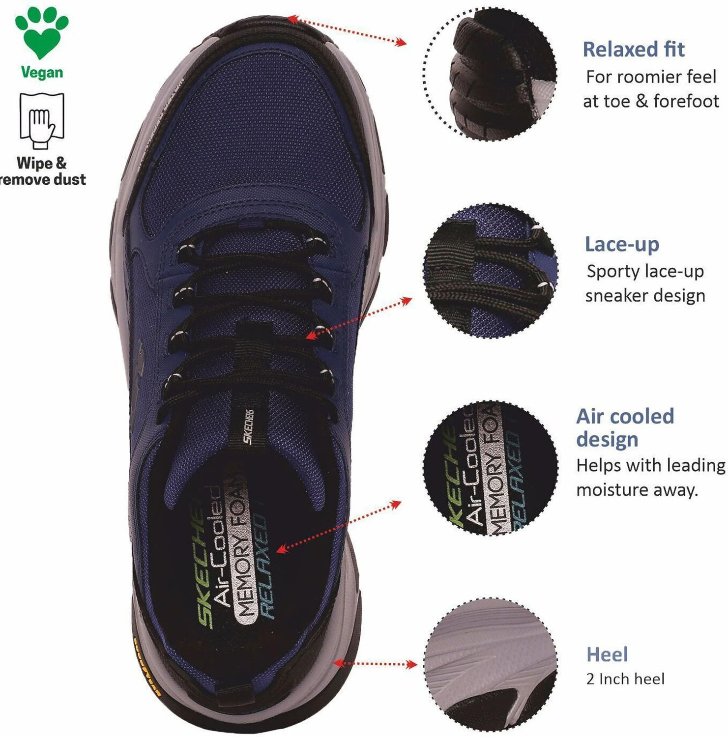 Image of Skechers D'LUX TREKKER Hiking & Trekking Shoes For Men