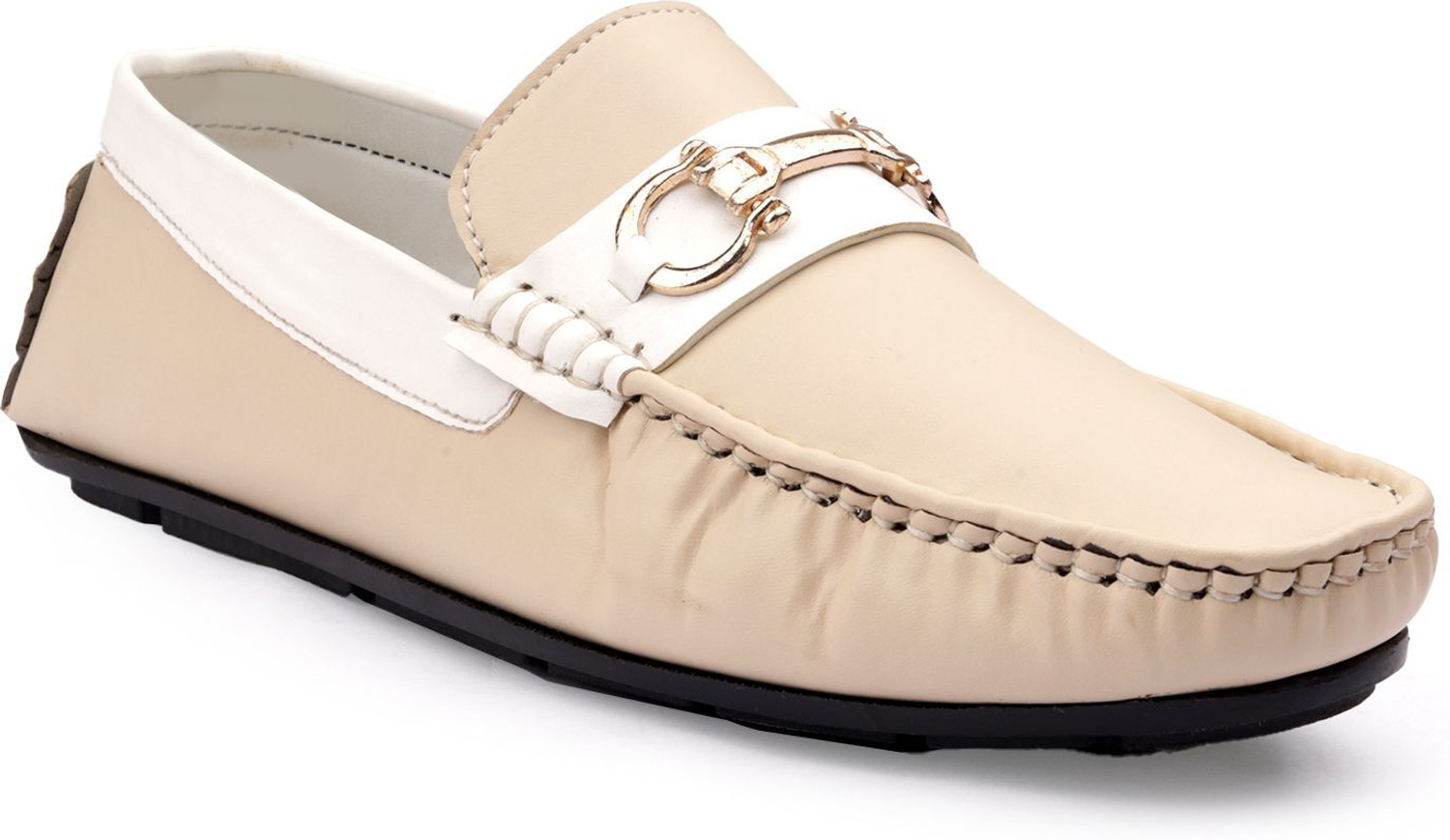 Image of Shozie Men's Stylish Casual Loafers Shoes Loafers For Men (Beige, 9)