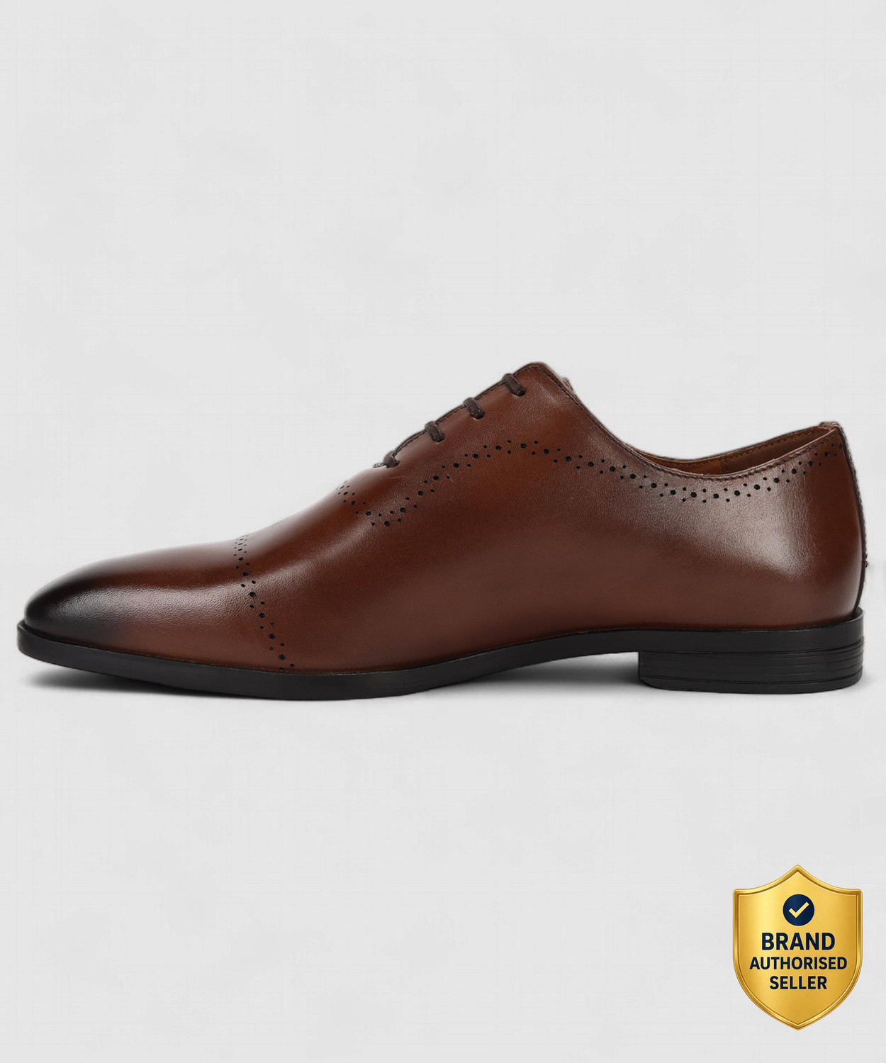 Image of LOUIS PHILIPPE Premium Leather Breathable Anti-Slip with Heel Formal Lace Up For Men