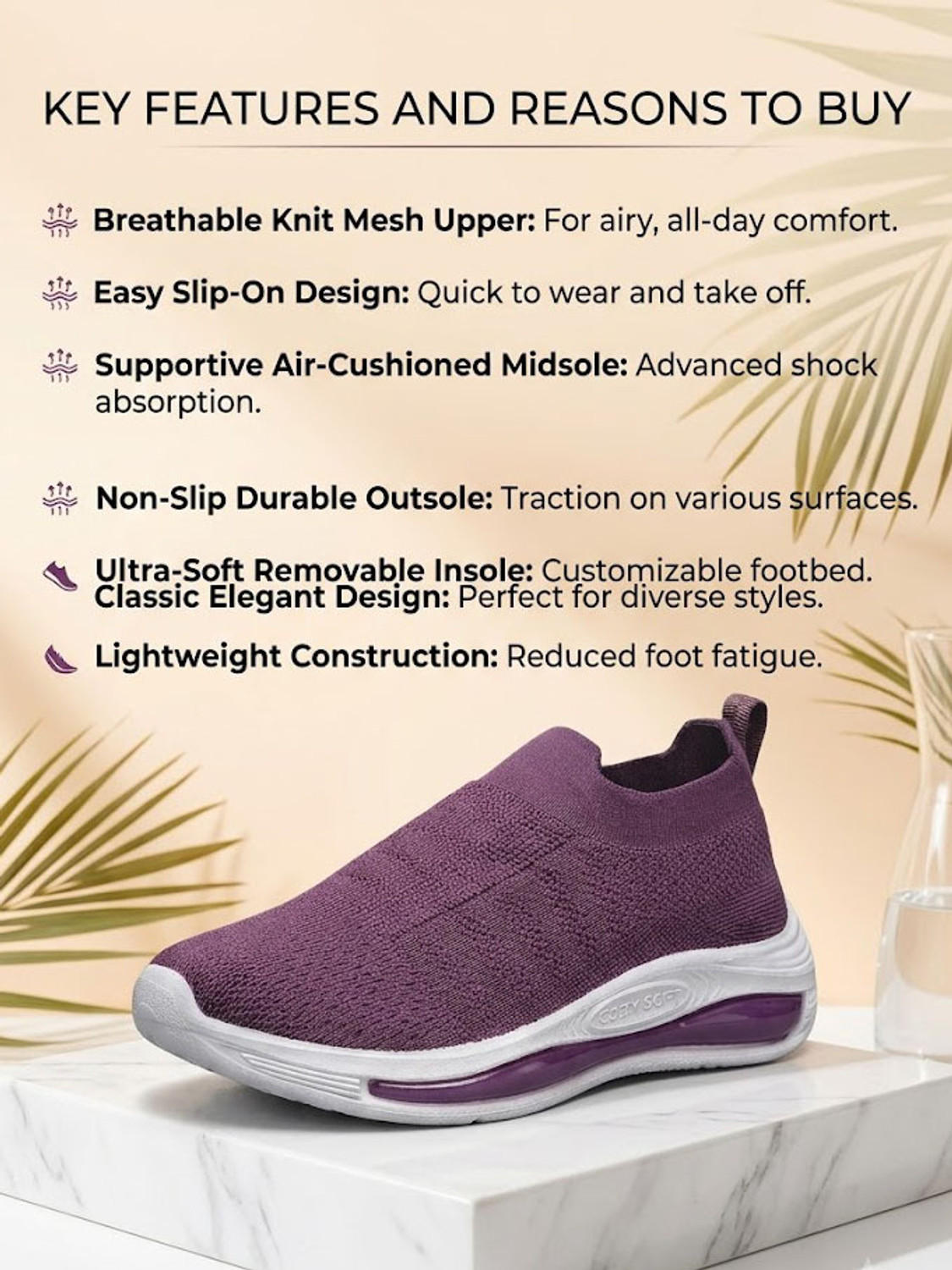 Image of Hsquare Lilly.11 Walking Shoes For Women