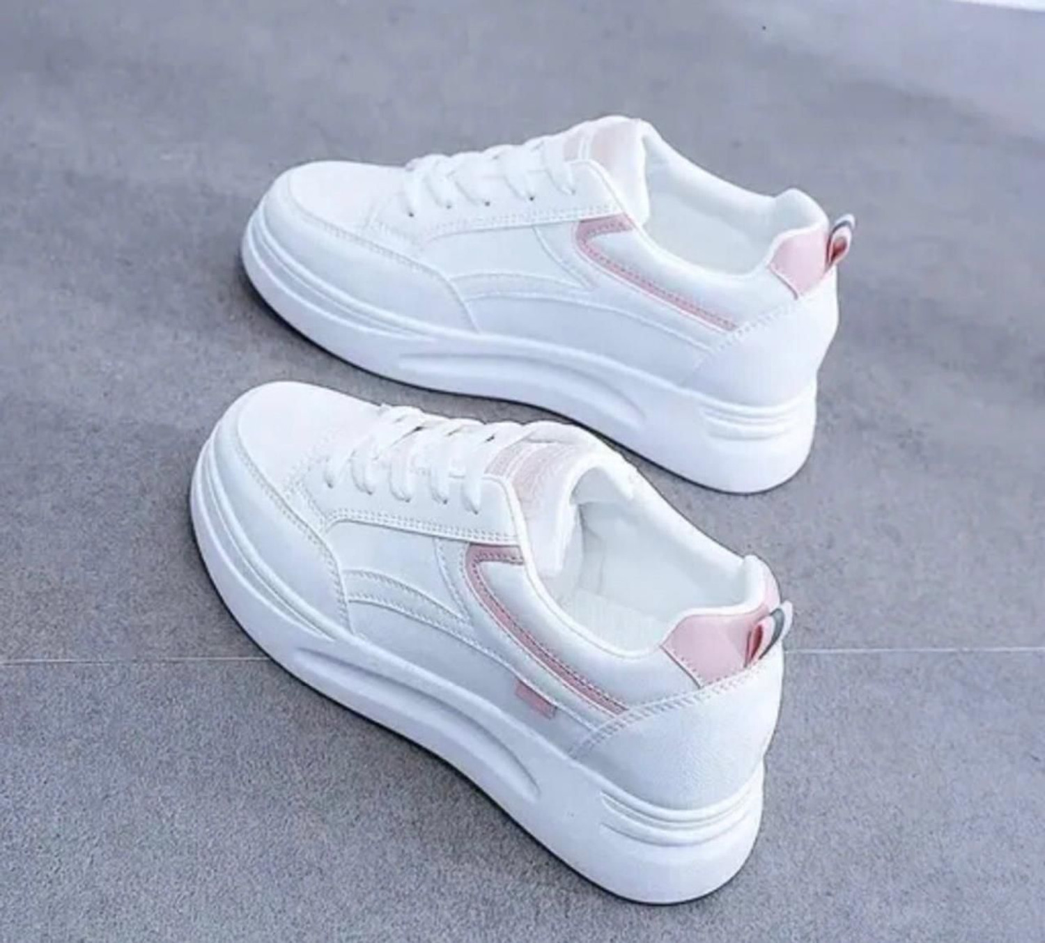 Image of KEEYLESS Trendy White Stylish Casual Shoes For Women