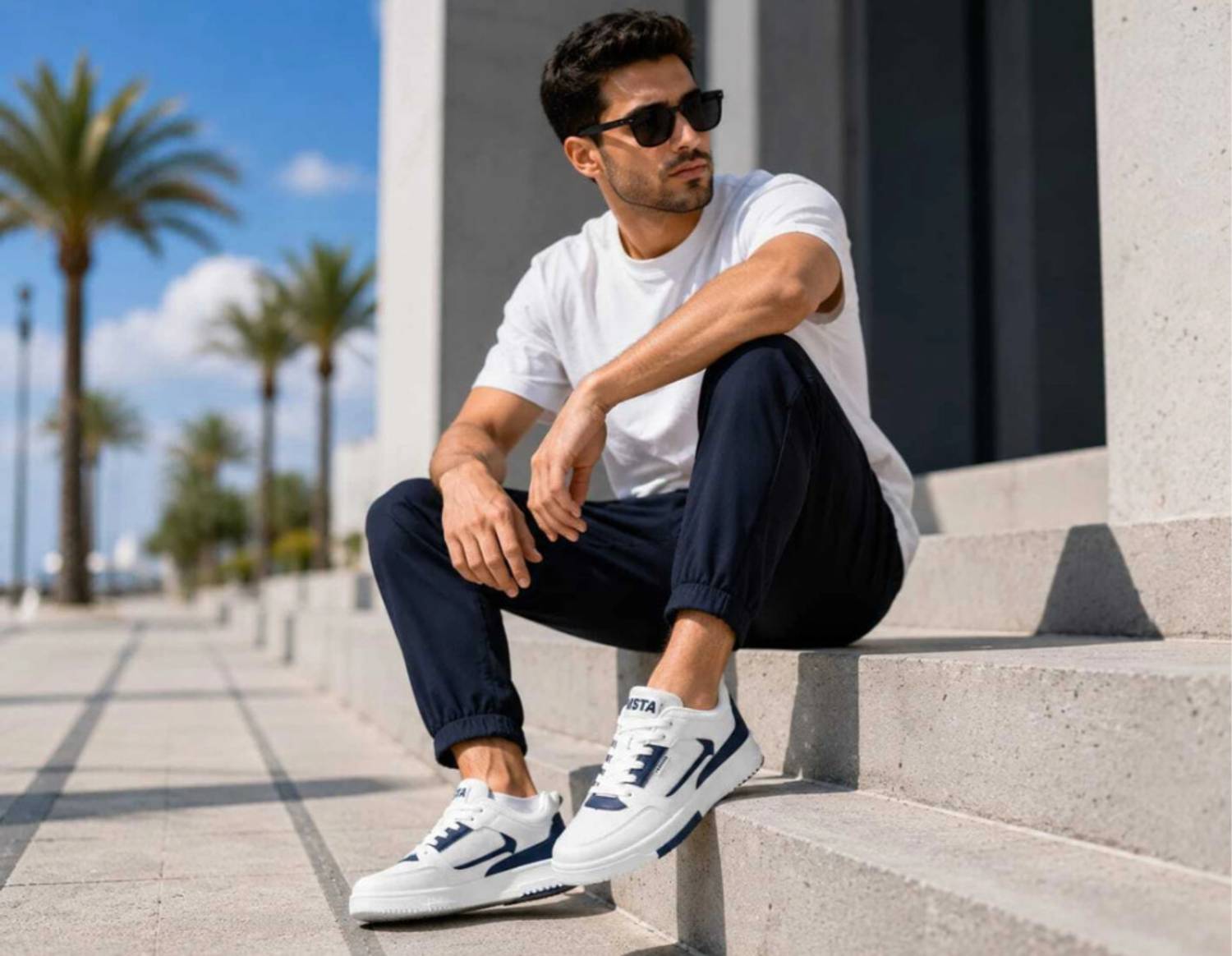 Wogdan Men Black Sneakers - Image 3