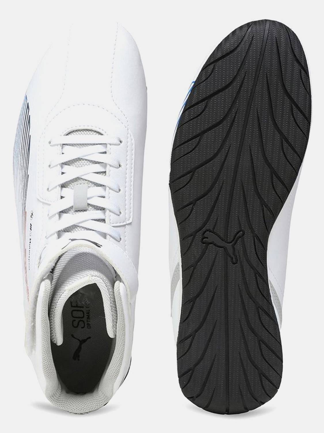 PUMA BMW M Motorsport Neo Cat Mid 2.0 IN White Sneakers - Image 5