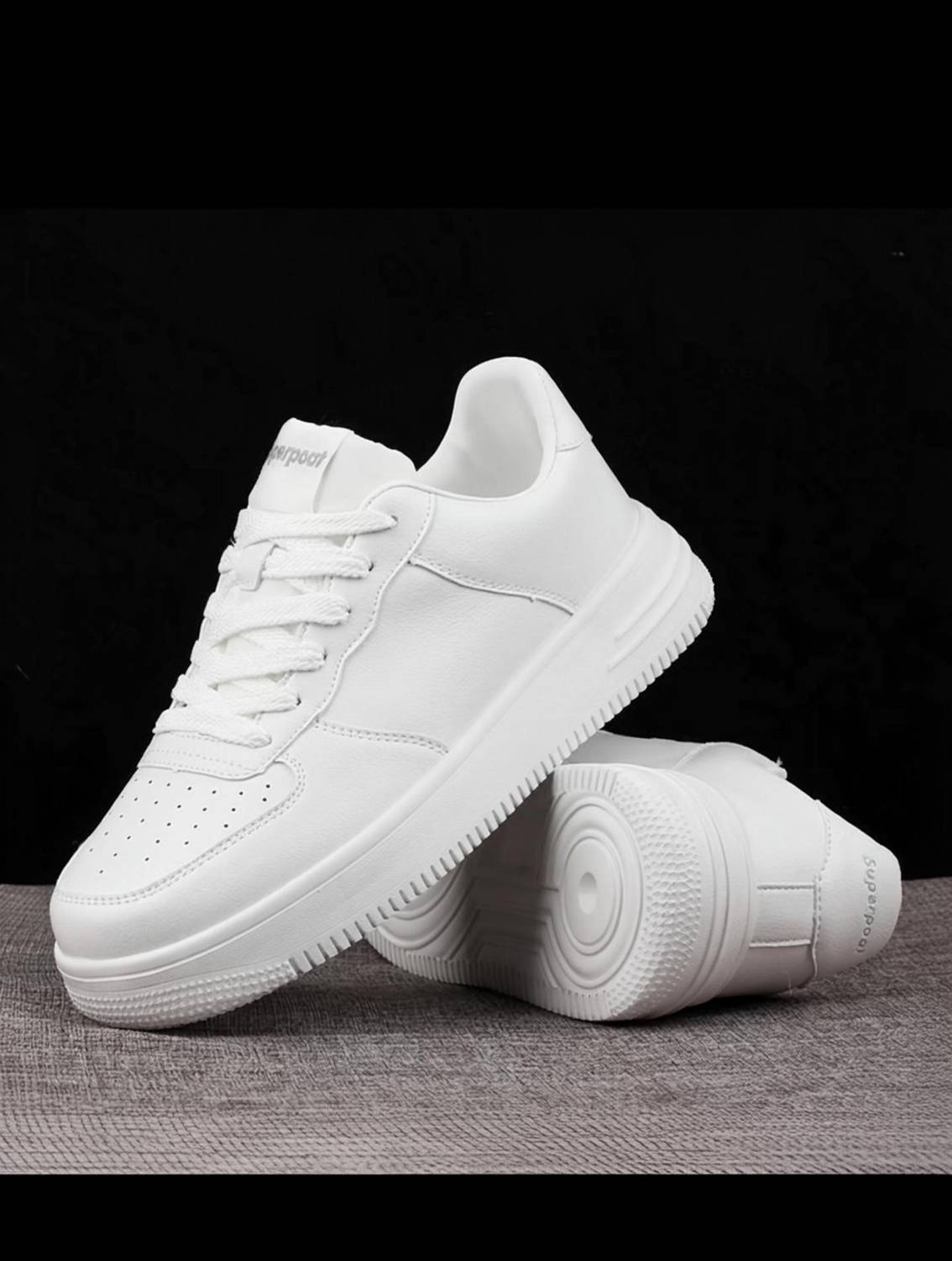 Robbie Jones Casual White Sneakers - Image 1