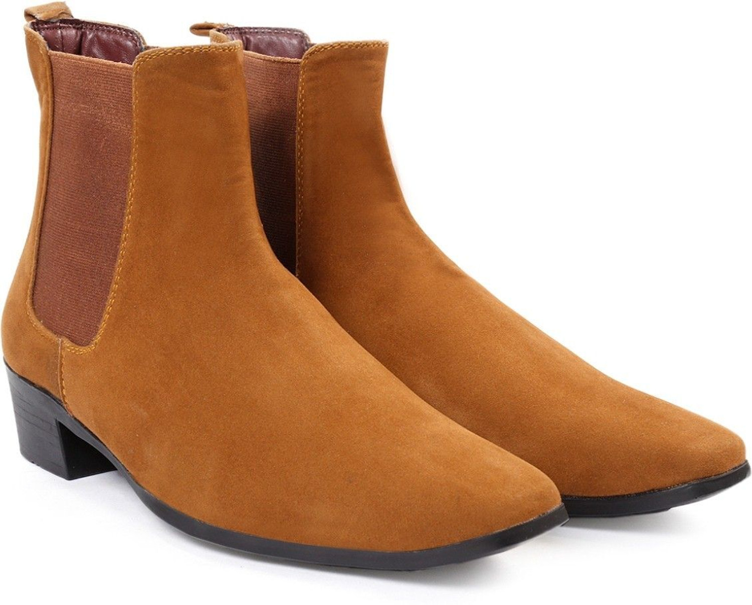 Image of BXXY Mens Suede Height Increasing Casual Chelsea Boots Boots For Men