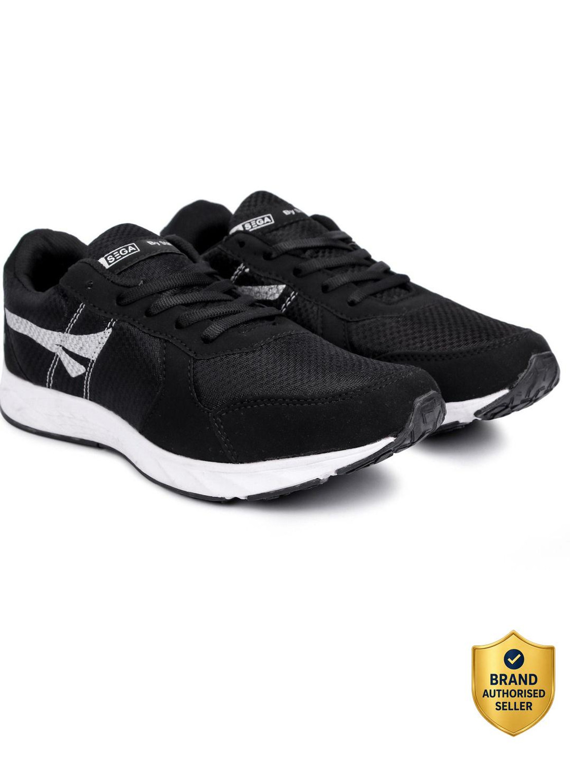 Image of SEGA Black Marathon Running Shoes For Men