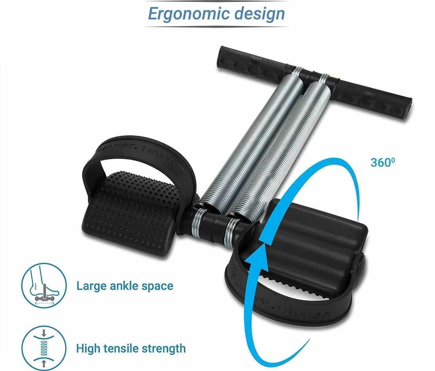 Image of MANROM 2wheel Ab Roller With Toning Tube and Pushup Bar, Skipping Rop Fit.Acces.Kit Ab Exerciser