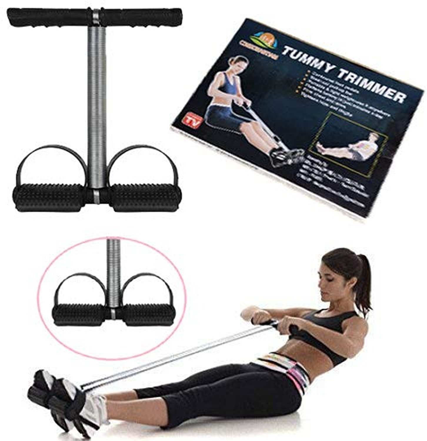 Image of BoldFire Tummy Trimmer Single Spring Ab Exerciser Fat Burner Ab Exerciser