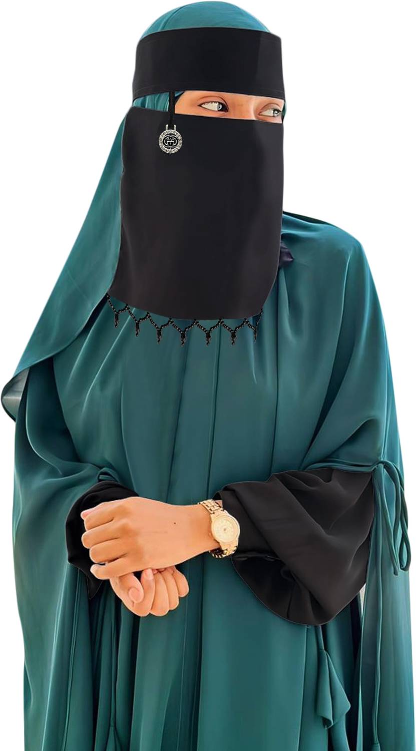 aliniqab Chiffon Solid Naqab