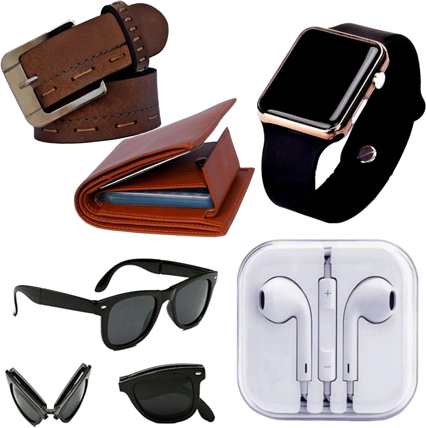 Image of Khatu Watch, Sunglass & Wallet Combo
