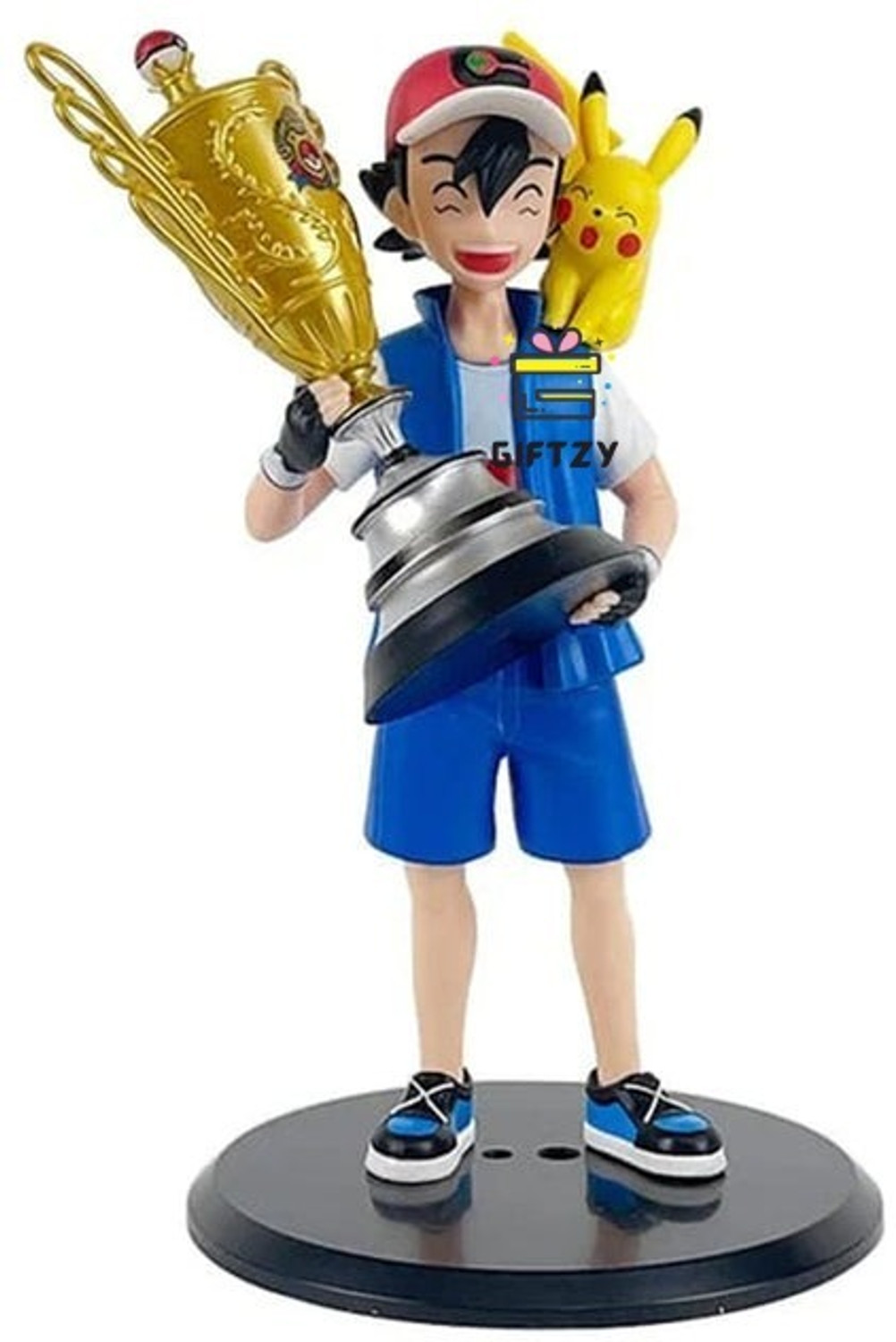 Image of GT Gala Time Pokemon Ash with Pikachu 18 cm Action Figure Collector Display Toy