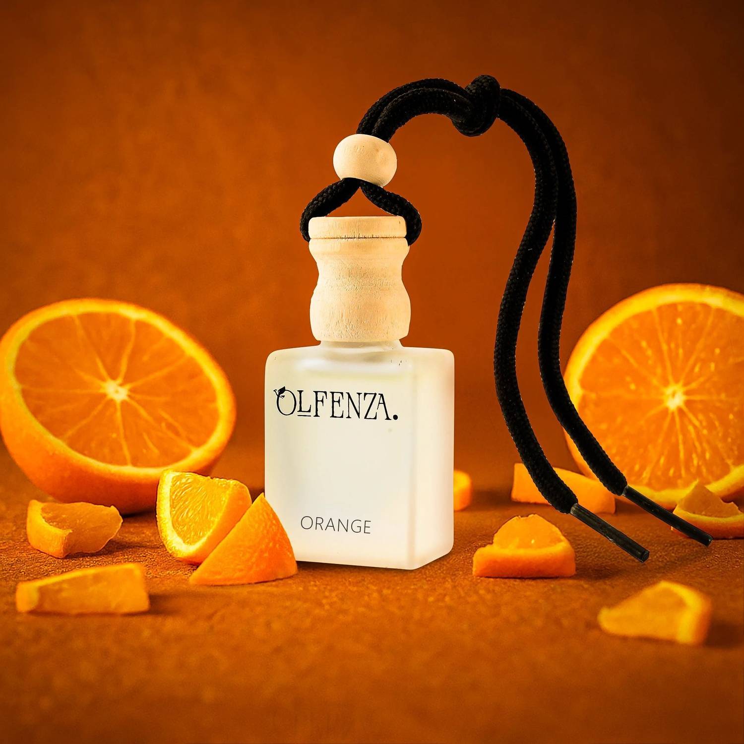 OLFENZA (ORENGE) Car Freshener Diffuser Car Freshener Hanging Per