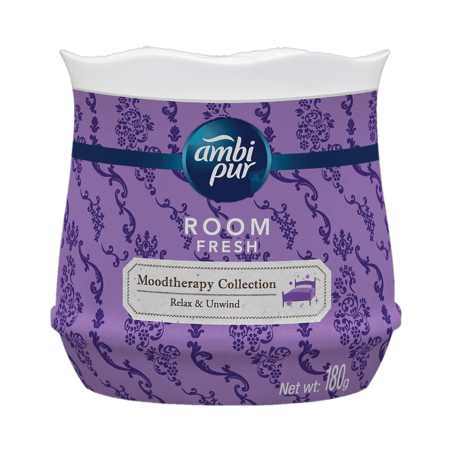Ambipur Moodtherapy Collection Relax & Unwind Lavender Room Freshener Gel Diffuser Moodtherapy Collection Relax & Unwind Lavender Room Freshener Gel