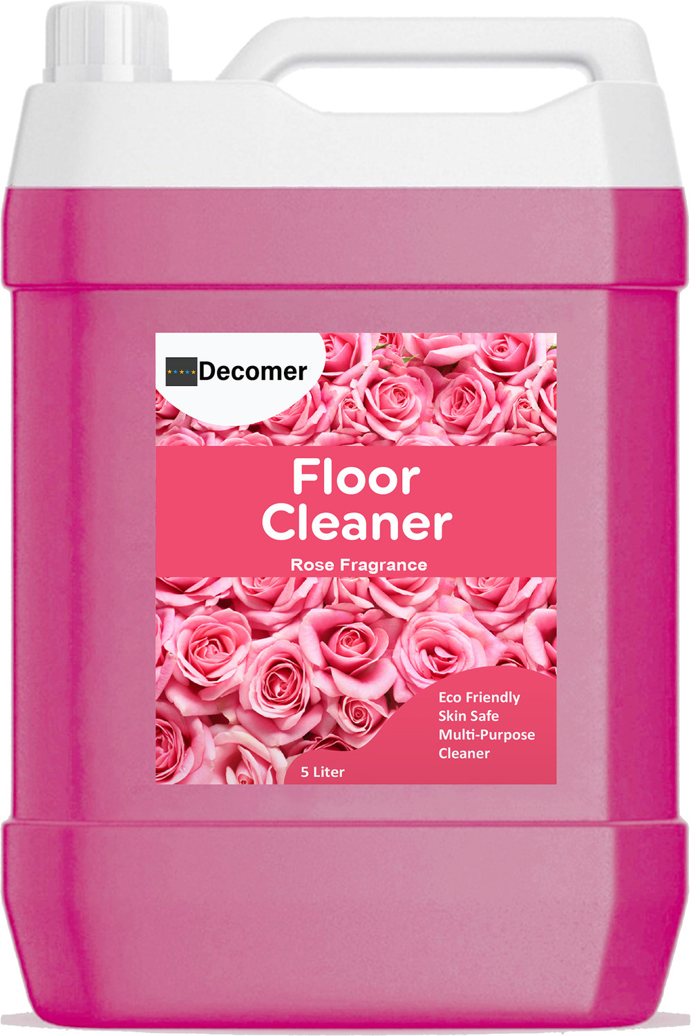 Image of Decomer floor cleaners liquids Bathroom Surface Cleaning , Non-Toxic, Skin Friendly Pink