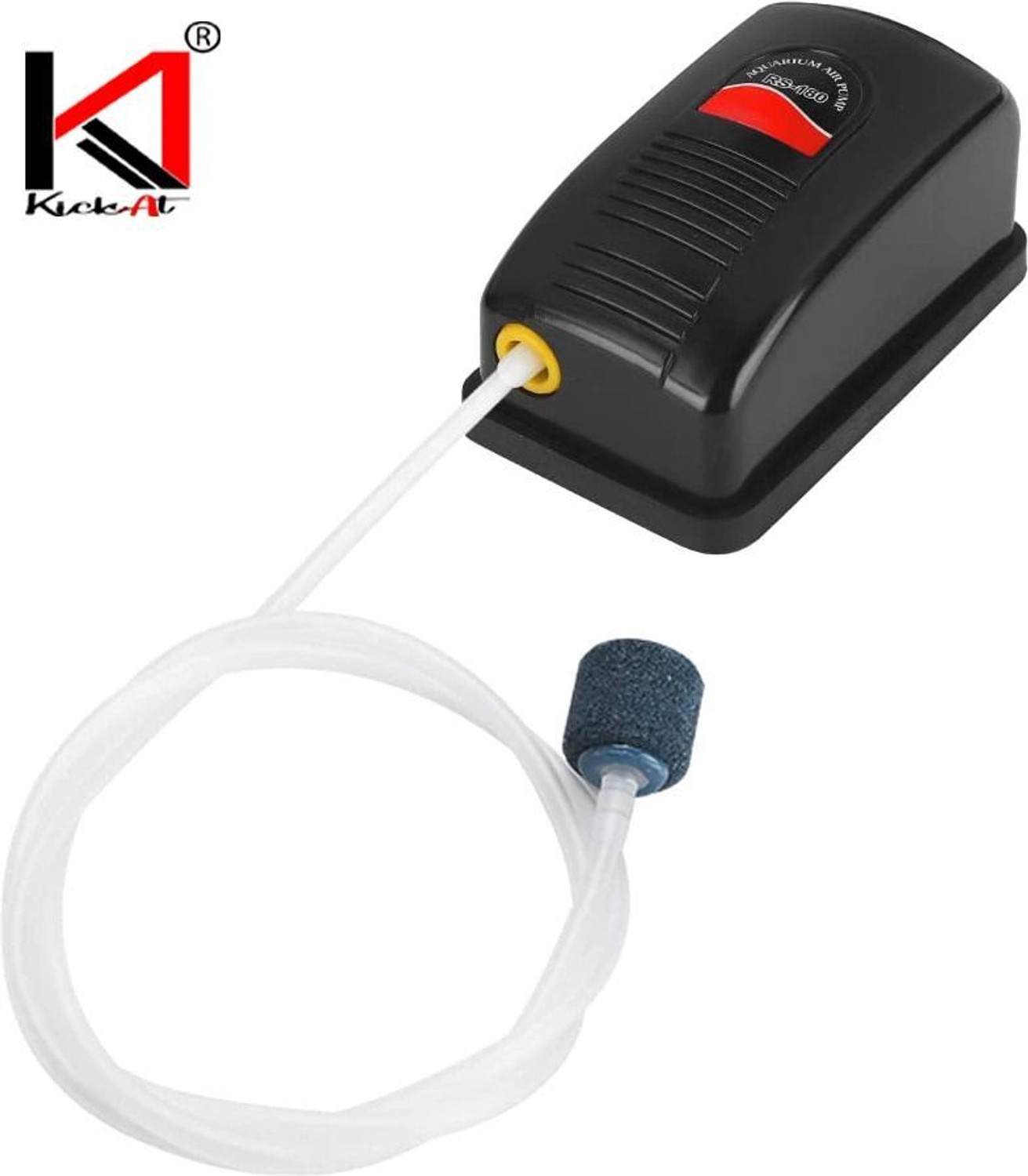 Image of kickAt Single Outlet Aquarium Oxygen Air Pump for Air Bubble and Oxygen of Fish Tank Air Aquarium Pump