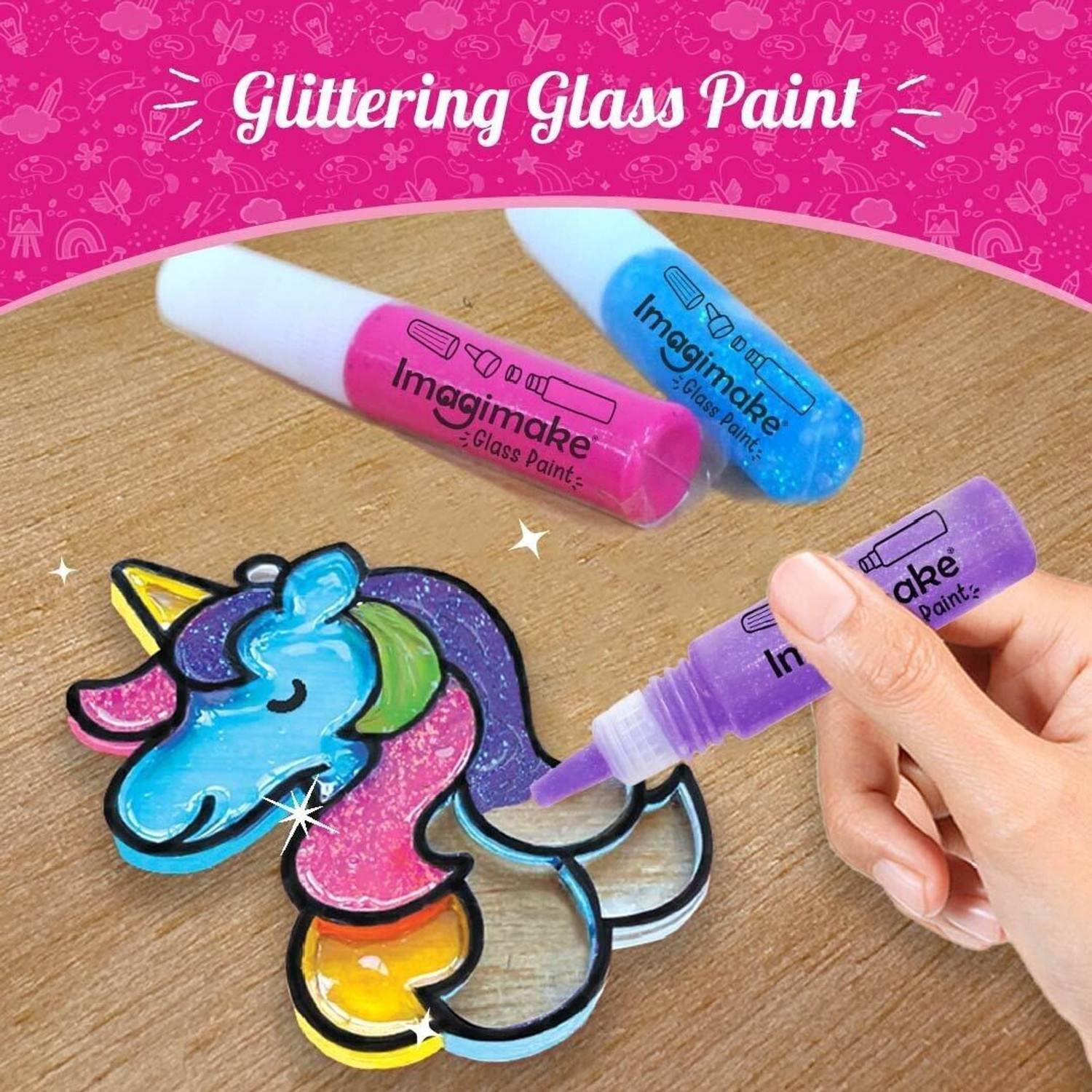 Image of Imagimake Window Art - Princess - Glass Painting Set - Craft Kit for Girls 5 Years & Above